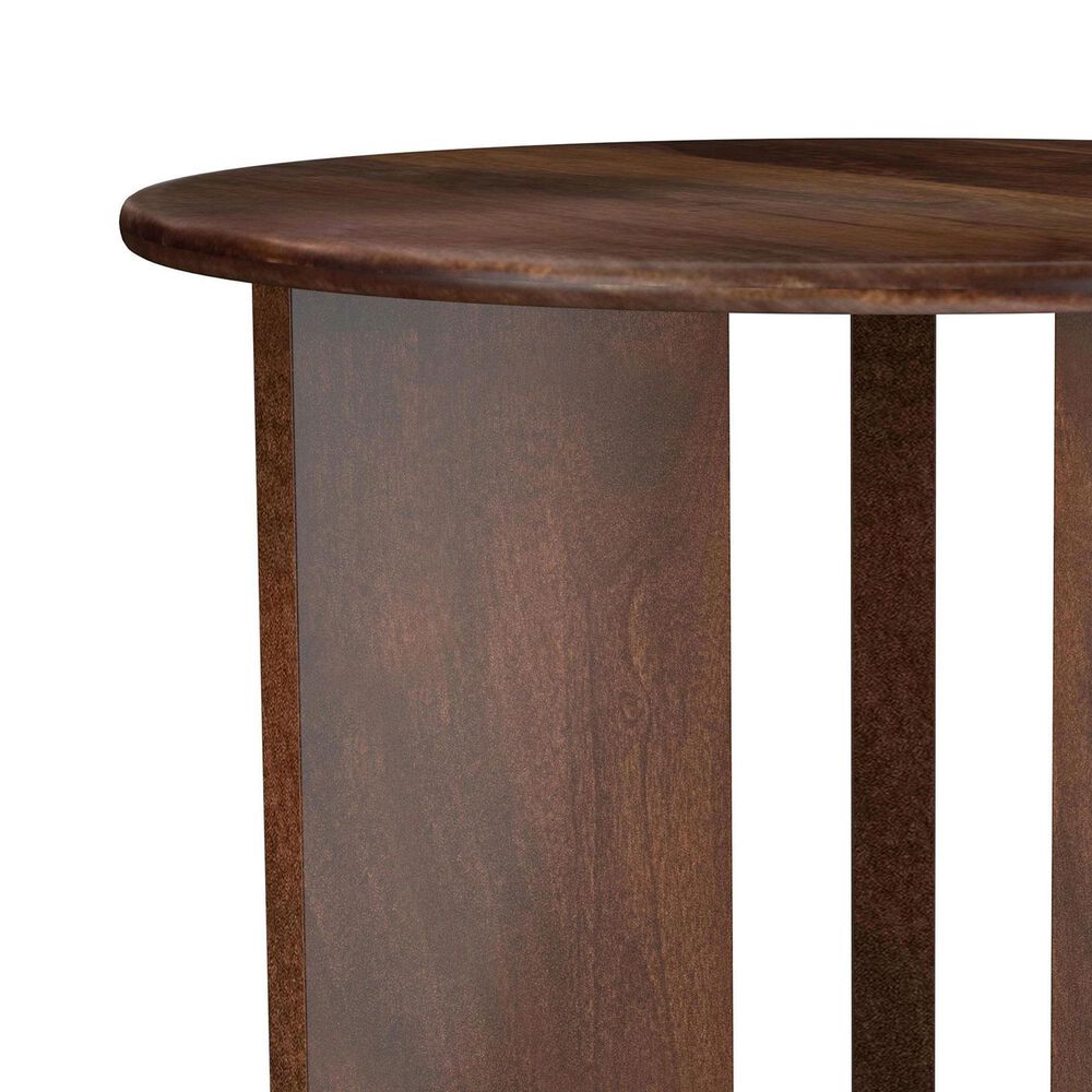 Pacific Landing Dale Round End Table in Brown, , large