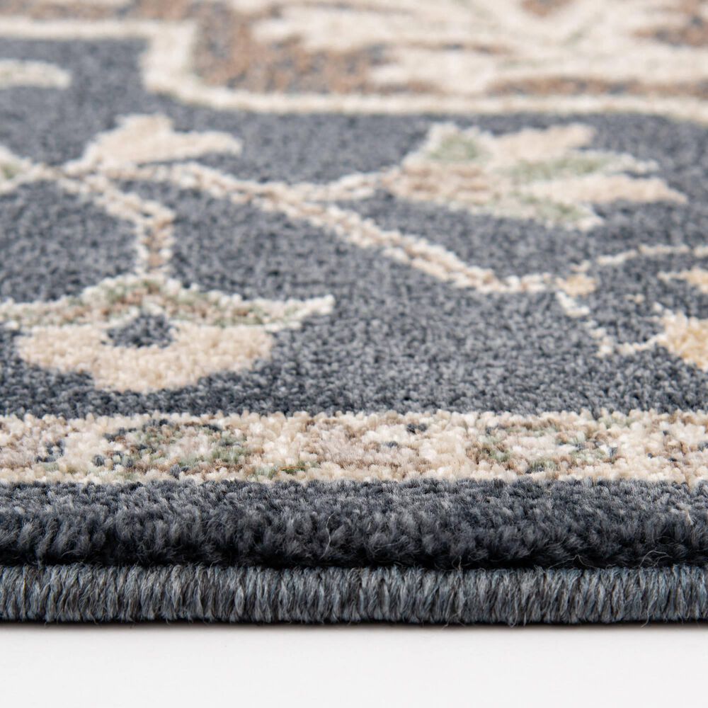 Central Oriental Minerva Edwina 7&#39;10&quot; x 9&#39;10&quot; Vintage Blue and Blue Area Rug, , large