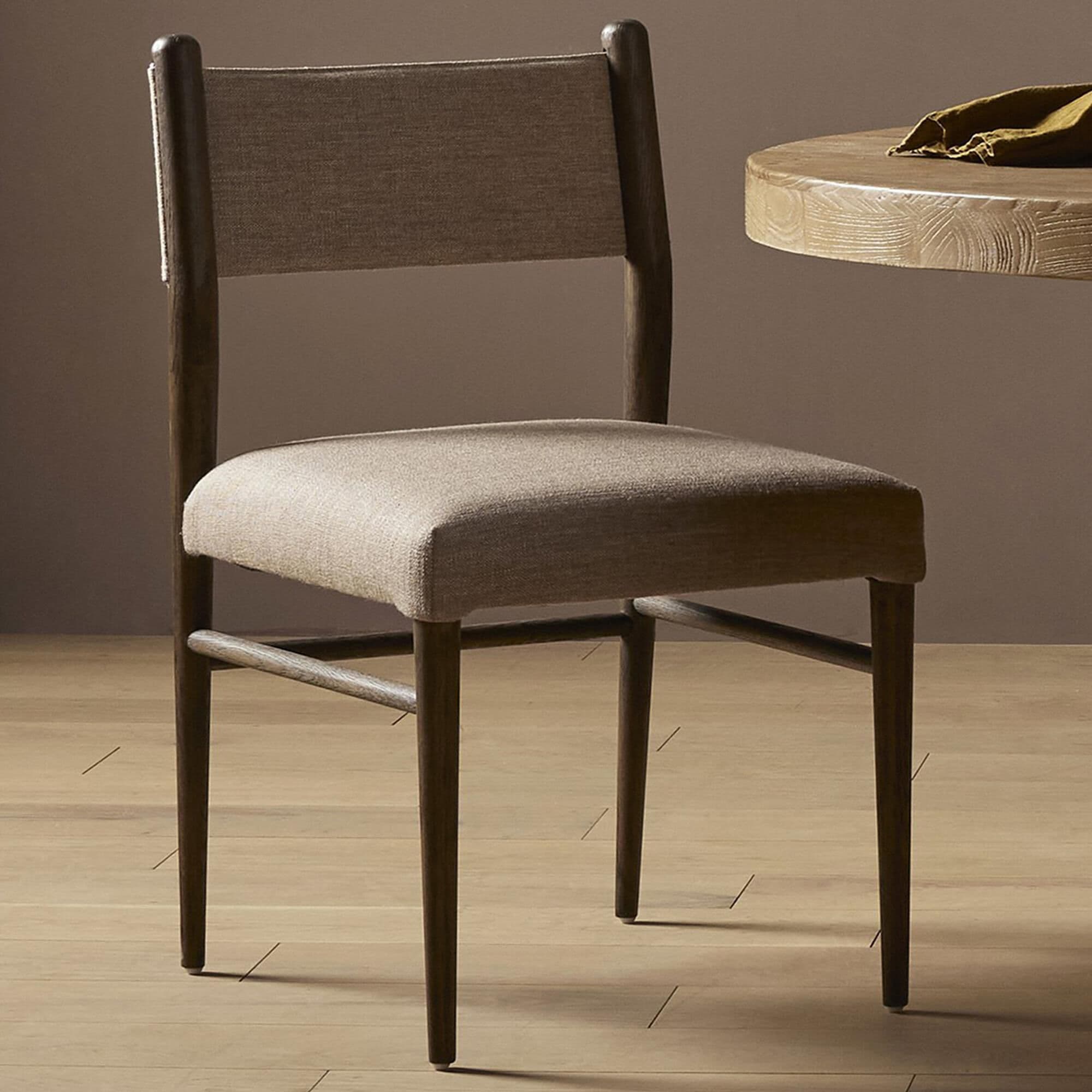 Four Hands Caswell Side Chair in Warm Oak