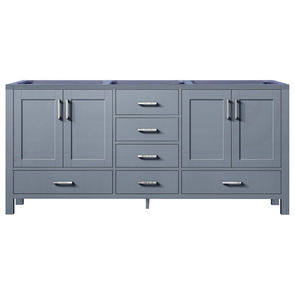Lexora Home Jacques 60" Double Bathroom Vanity Cabinet Only in Dark Grey, , large