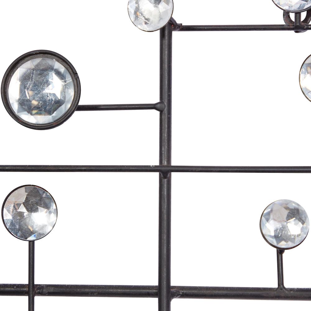 Maple and Jade 20&quot; x 42&quot; Glam Abstract Wall Decor in Matte Taupe and Silver, , large