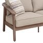 Ashley Harmony Headlands Outdoor Loveseat with Cushion in Natural and Gray, , large