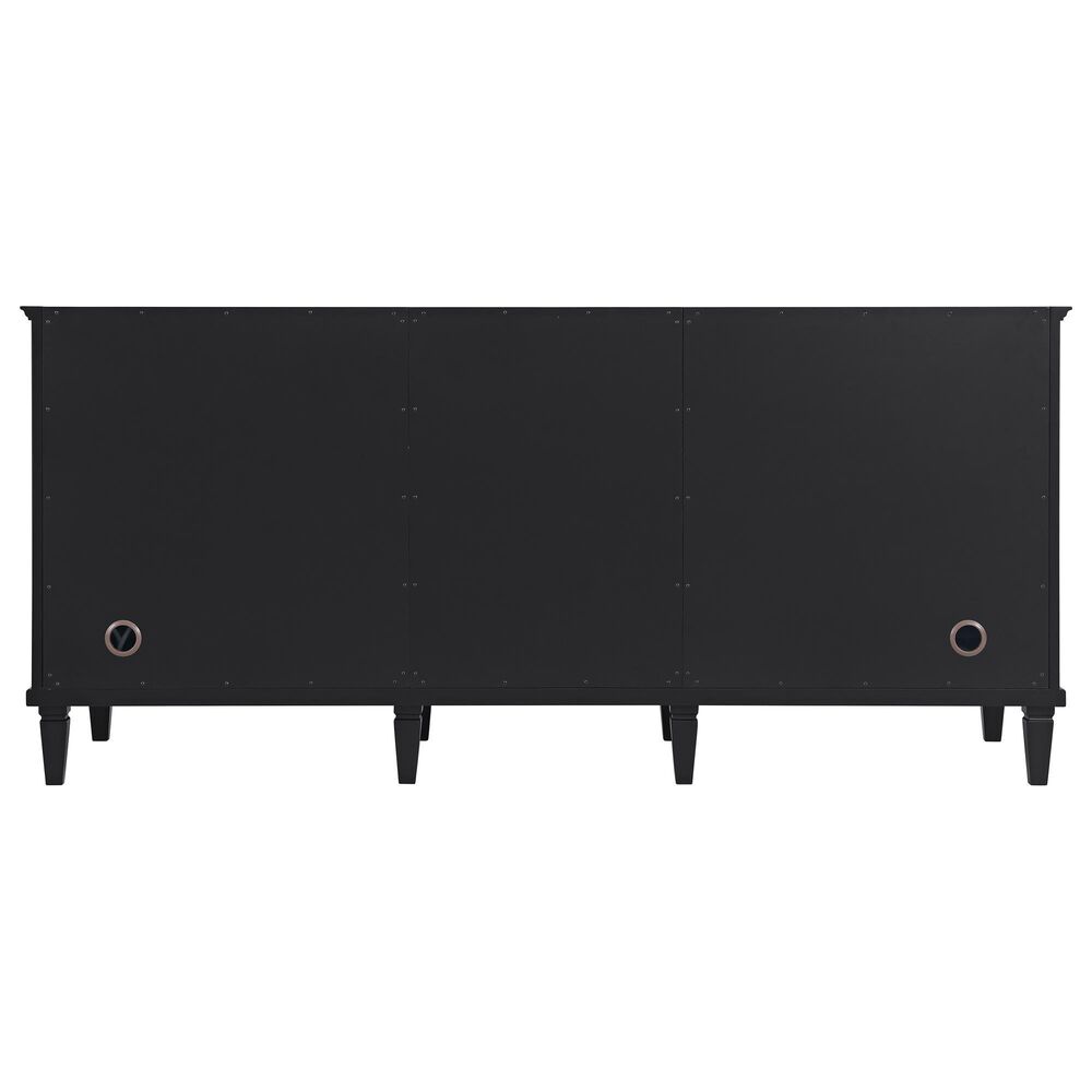 James Martin Vanities Lorelai 72" Double Bathroom Vanity in Black Onyx with 3 cm Eternal Jasmine Pearl Silestone Top, Rectangular Sinks and FreePower Wireless Charger, , large