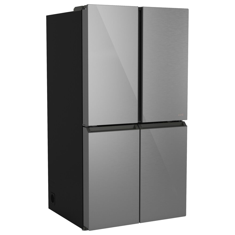 GE Appliances 22.9 Cu. Ft. Smart Counter-Depth Quad-Door Refrigerator in Platinum Glass, , large