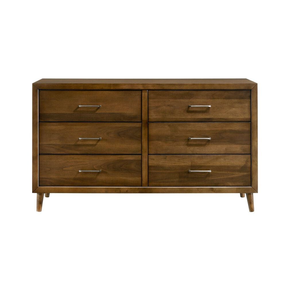 Mayberry Hill Malibu 6-Drawer Dresser in Walnut, , large