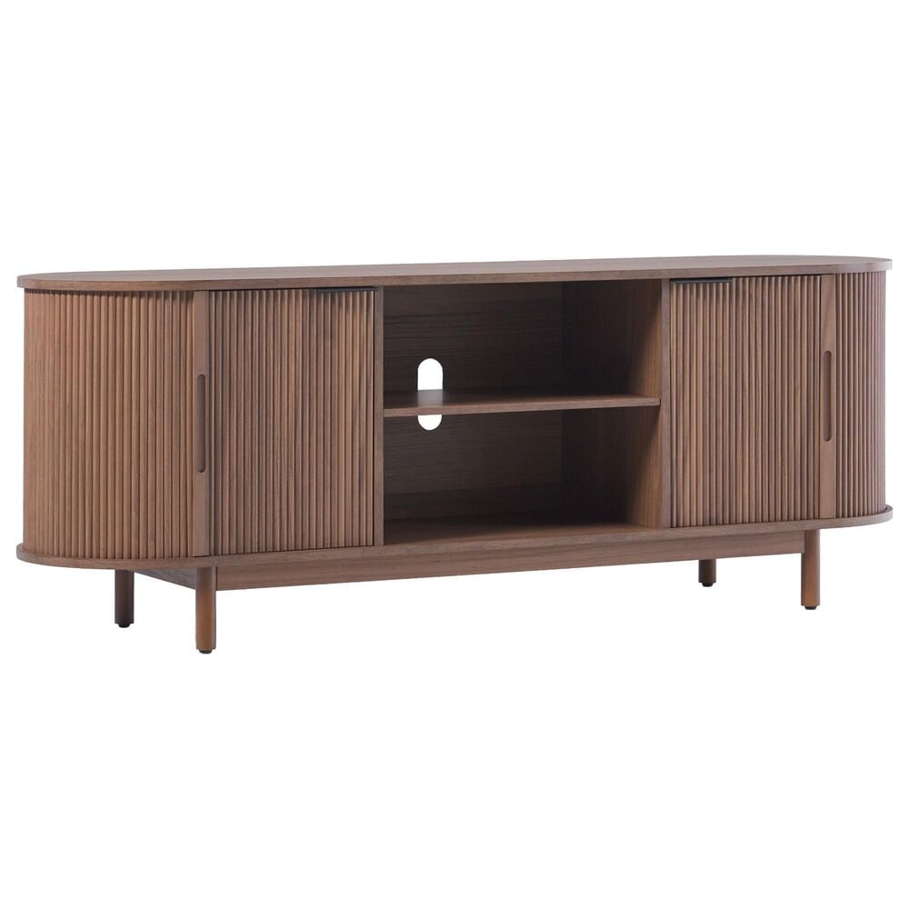 Walker Edison Chloe 60" TV Stand in Mocha, , large