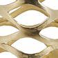 Maple and Jade 39" Tall Cutout Geometric Decorative Vase in Satin Gold, , large