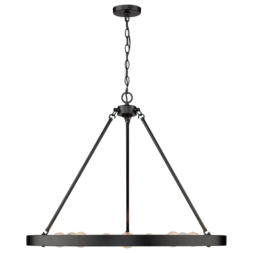 Golden Lighting Castile 9-Light Chandelier in Matte Black, , large