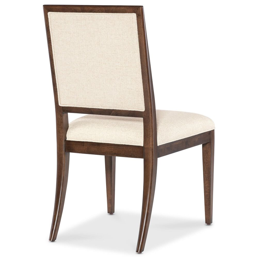 Hooker Furniture Archives Side Chair with Curate Wheat Upholstered in Classic Walnut, , large