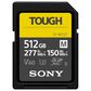 Sony 512GB SF-M Tough Series UHS-II SDXC Memory Card in Black, , large