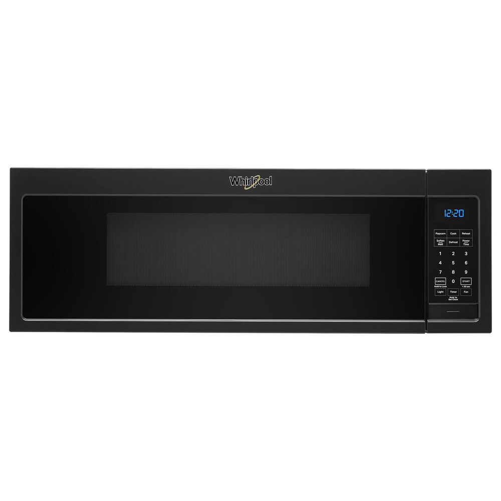 Whirlpool 1.1 Cu. Ft. Over-the-Range Low Profile Microwave Hood Combination in Black, , large