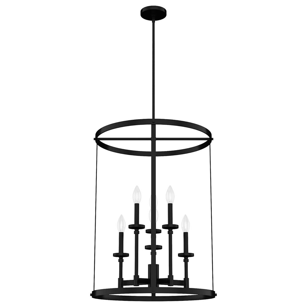 Hunter Briargrove Large Foyer Light in Matte Black, , large