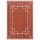 Surya Alfresco 5"11" x 8"10" Rust, Brown and Beige Indoor/Outdoor Area Rug, , large