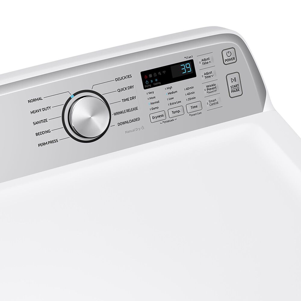 Samsung 7.4 cu. ft. Smart Gas Dryer with Sensor Dry in White, , large