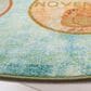 Safavieh Kids Playhouse 5" Round Green and Blue Rug, , large