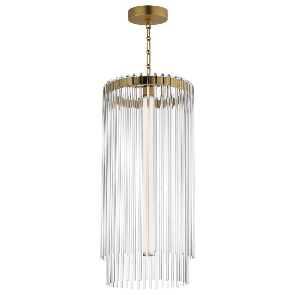 Maxim Lighting Jolie 1-Light Foyer Pendant in Natural Aged Brass, , large