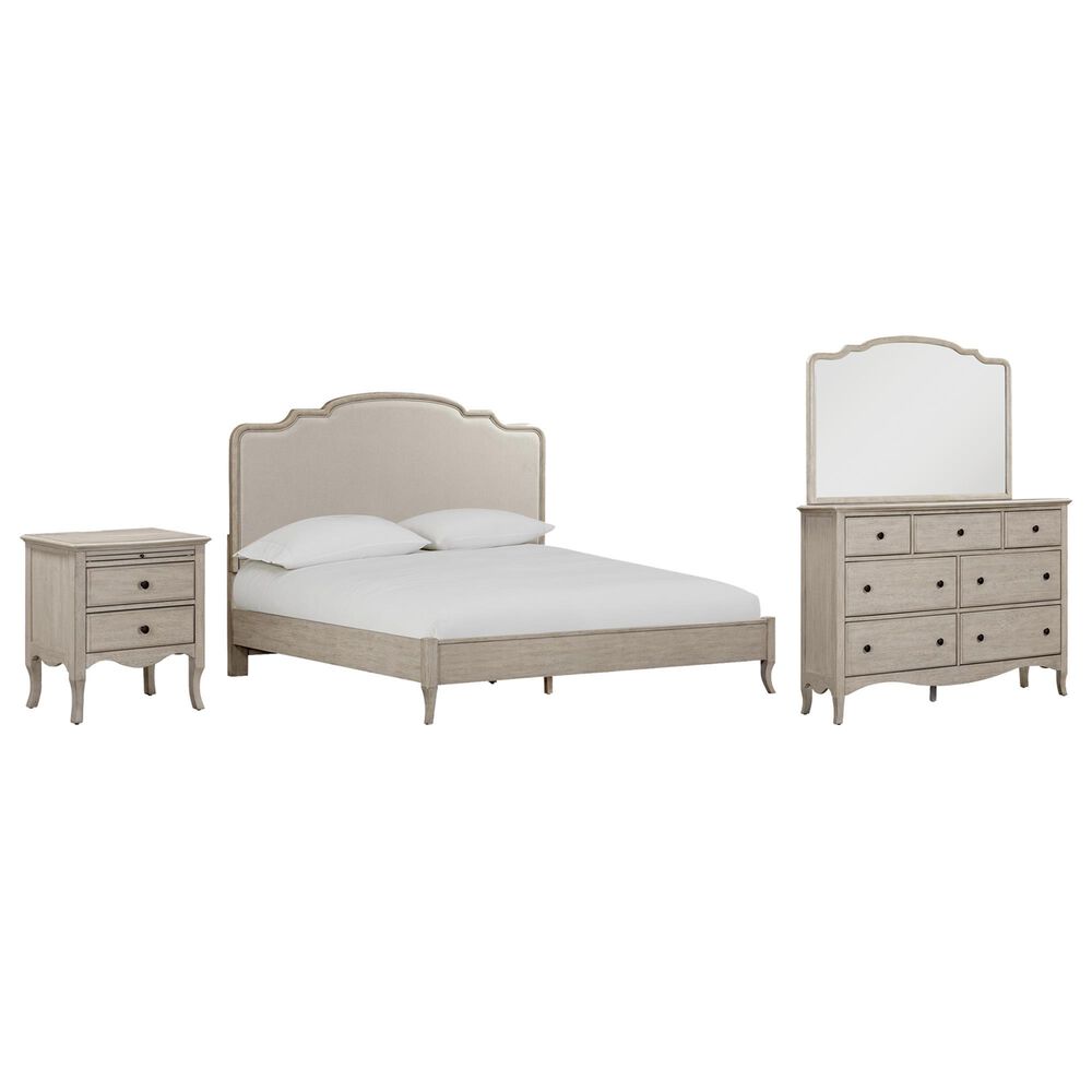 Riva Ridge Provence 4-Piece California King Bedroom Set in Linen, , large