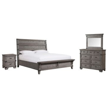 Hawthorne Furniture Forge Bedroom 4 Piece King Set in Pewter, , large