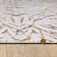 Kas Oriental Rugs Luna Illusions 5"3" x 7"7" Ivory and Gold Area Rug, , large