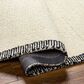 Surya Brook Solid 8" x 10" Black and Butter Area Rug, , large