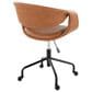 Lumisource Curvo Task Chair with Camel Cushion in Black, , large