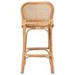 Baxton Studio Adrena Bar Stool in Natural Brown, , large