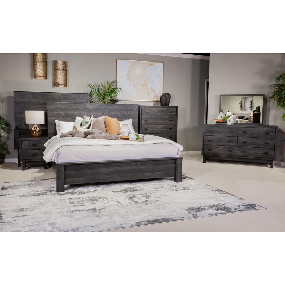 Signature Design by Ashley Toretto 5-Drawer Wide Chest in Charcoal, , large