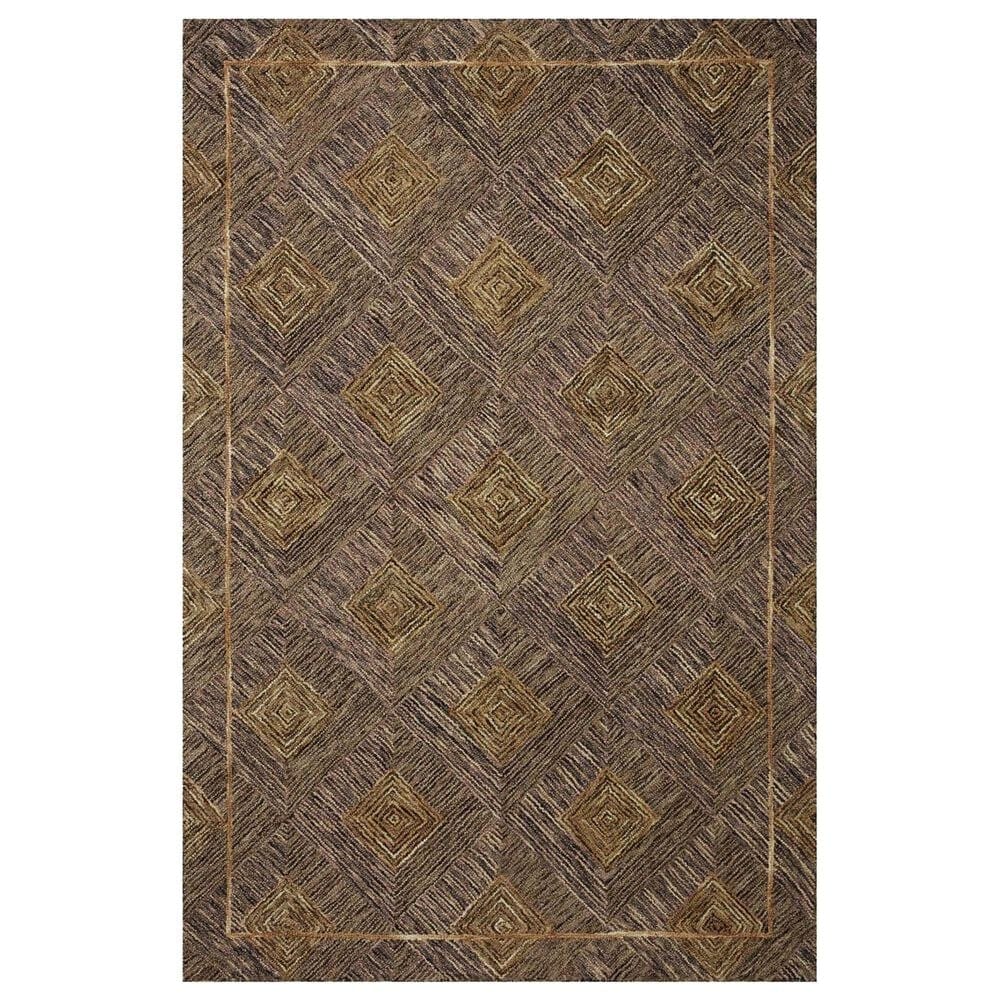 Loloi II Varena 5" x 7"6" Plum and Gold Area Rug, , large