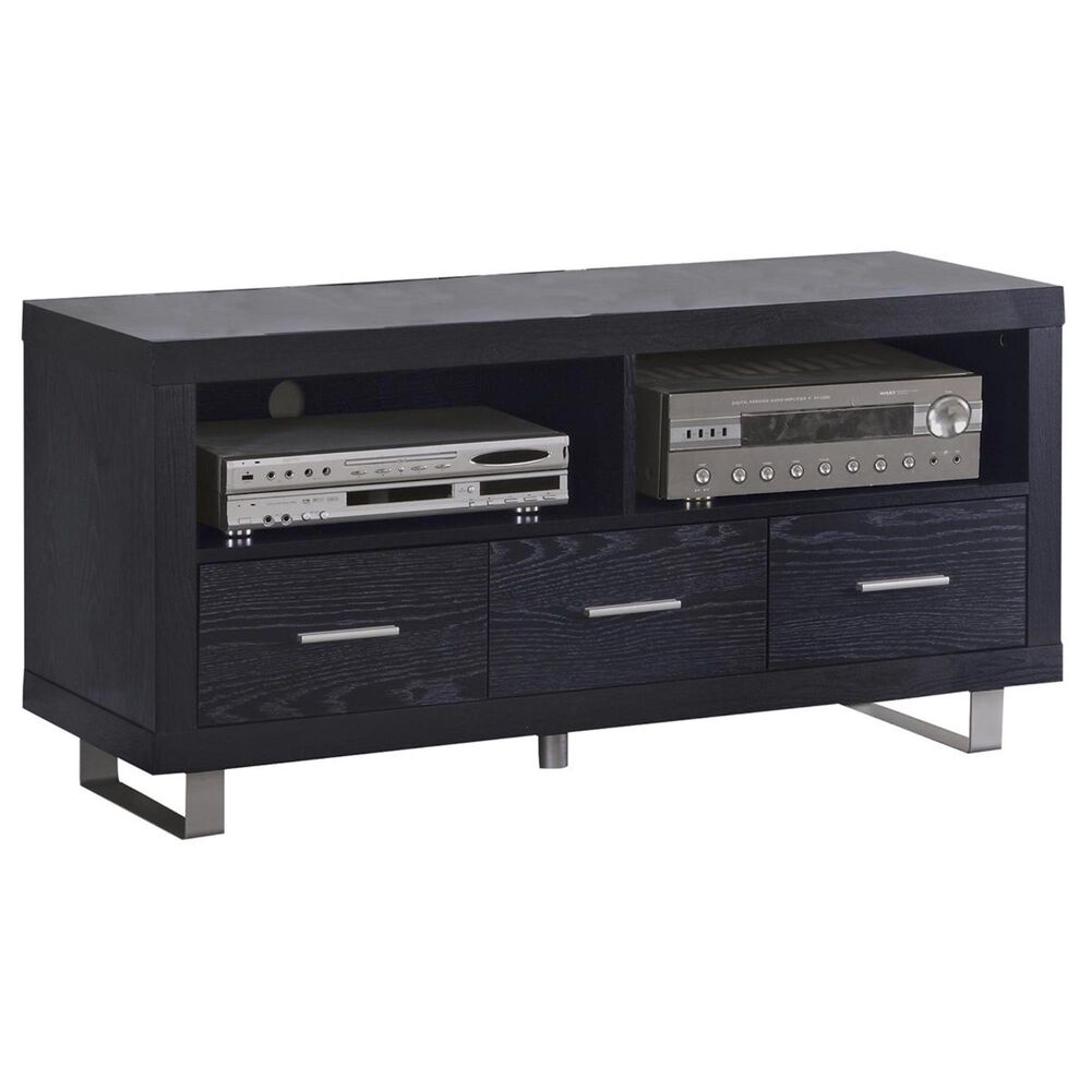 Pacific Landing Contemporary 47.25" TV Stand in Black, , large