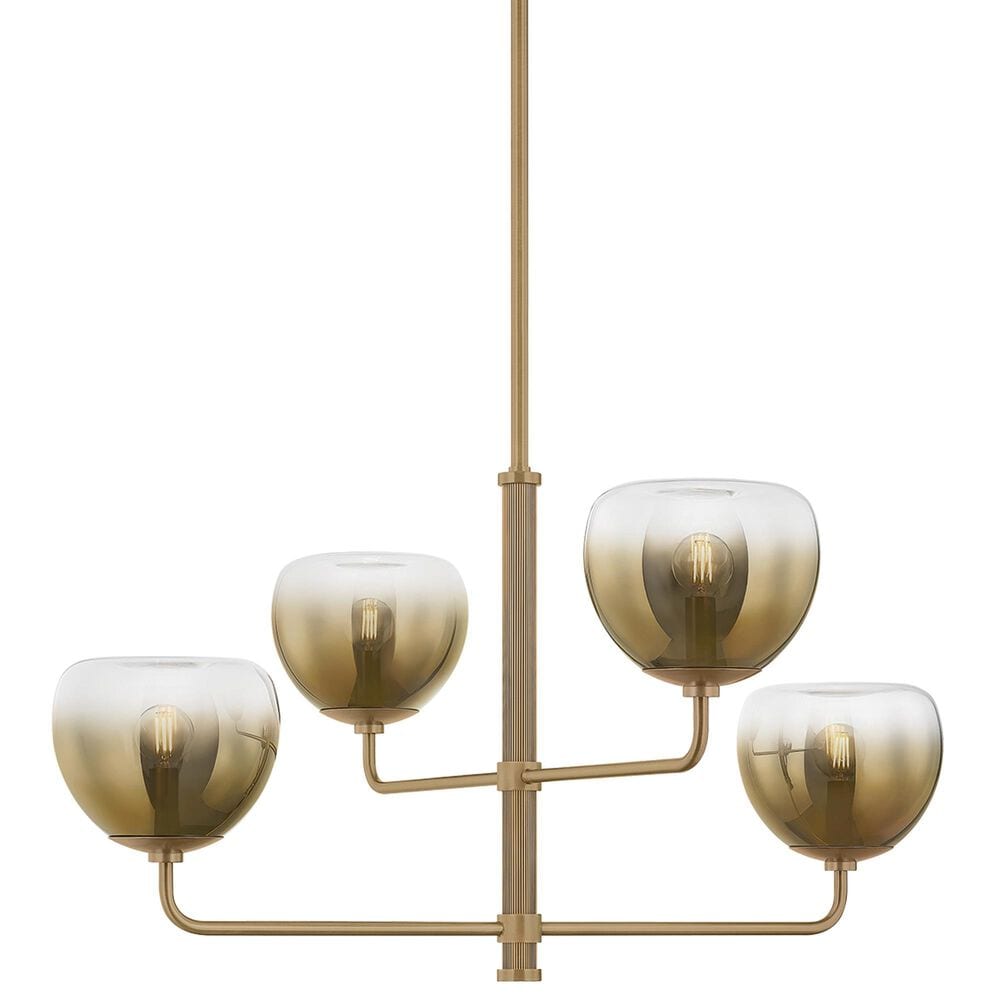 Troy Lighting August 4-Light Chandelier in Patina Brass, , large