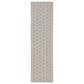 Nourison Twist Reversible 2" x 6" Grey Indoor/Outdoor Runner, , large