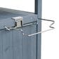 HOMLUX 40.5" Outdoor Kitchen Island with One Drawer in Blue Grey and Stainless Steel, , large