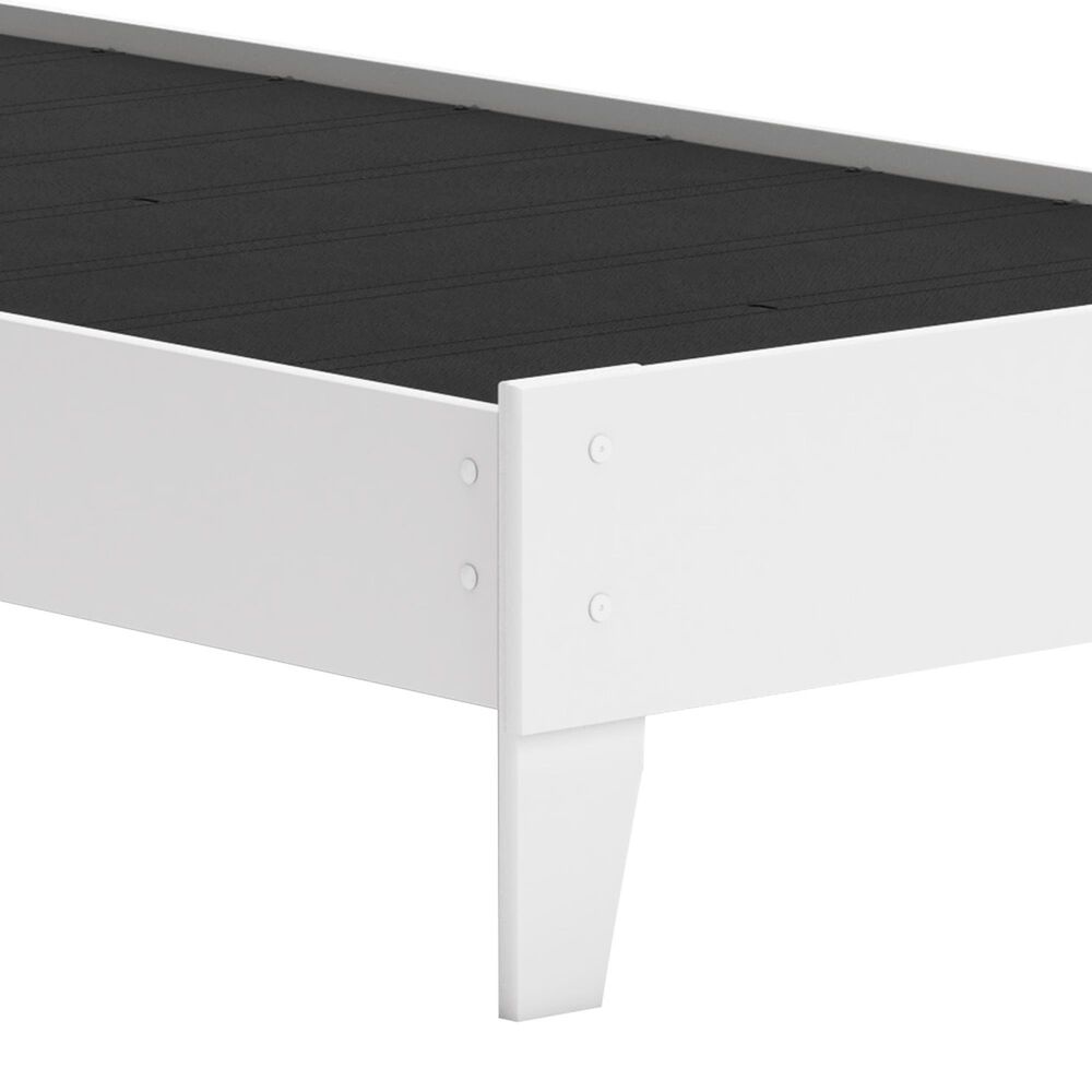 Ashley Socalle Twin Platform Bed in Matte White, , large