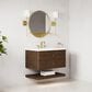 James Martin Allamari 36" Single Bathroom Vanity in Sable with 3 cm White Zeus Silestone Top and Rectangular Sink, , large
