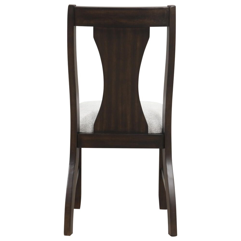 New Heritage Design Chestnut Ridge 5-Piece Round Dining Set in Dark Brown, , large