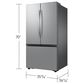 Samsung Bespoke AI 31.5 Cu. Ft. French Door Refrigerator in Fingerprint Resistant Stainless Steel, , large