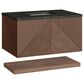 James Martin Marcello 36" Single Bathroom Vanity in Chestnut with 3 cm Phantome Eclos Top and Rectangular Sink, , large