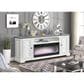 Ironleaf Montgomery 82" Fireplace TV Stand in Antique White and Grey, , large