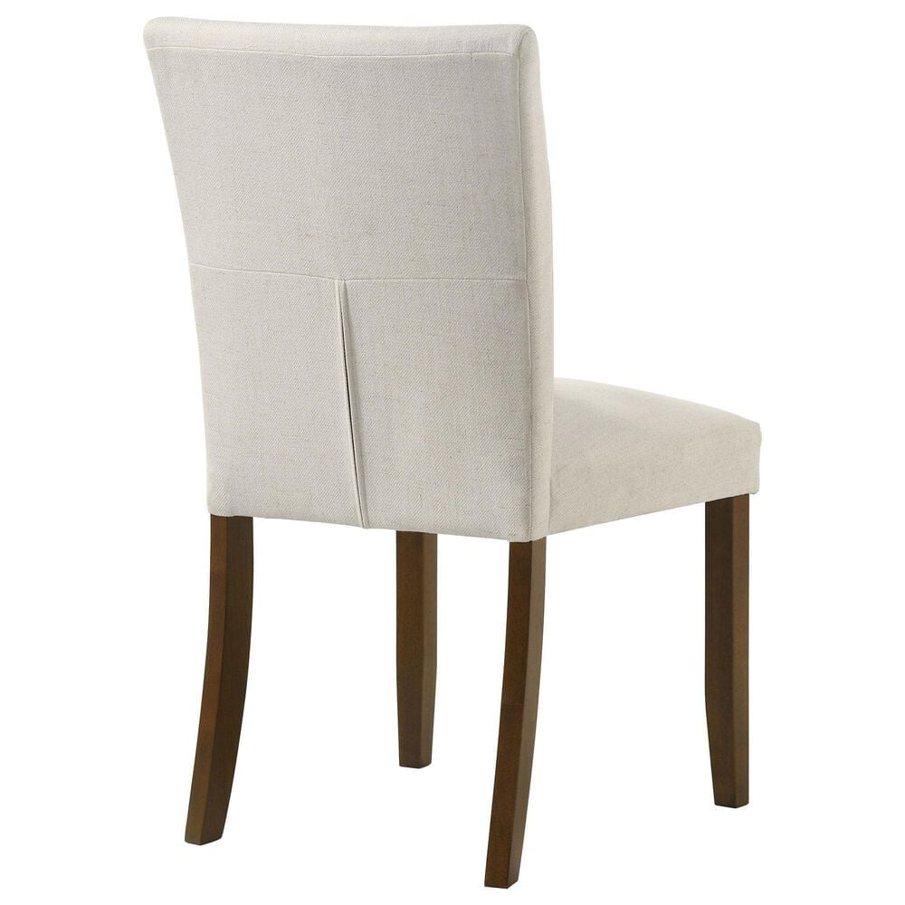 Coaster Cantley Dining Side Chair with Beige Cushion in Rich Brown, , large