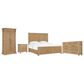 Hooker Furniture Driftwood 4-Piece King Panel Bedroom Set in Buckboard, , large