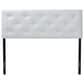 Baxton Studio Baltimore King Upholstered Panel Headboard in White, , large