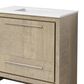 Lexora Home Lafarre 36" Single Bathroom Vanity in Rustic Acacia with 2 cm White Cultured Marble Top and Rectangular Sink, , large