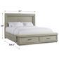 Riverside Furniture Cascade King Illuminated Upholstered Storage Bed in Dovetail, , large