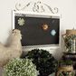 Maple and Jade 19" x 22" Farmhouse Abstract Wall Decor in Distressed White and Black, , large