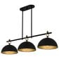 Quoizel Cleo 3-Light Linear Chandelier in Matte Black, , large