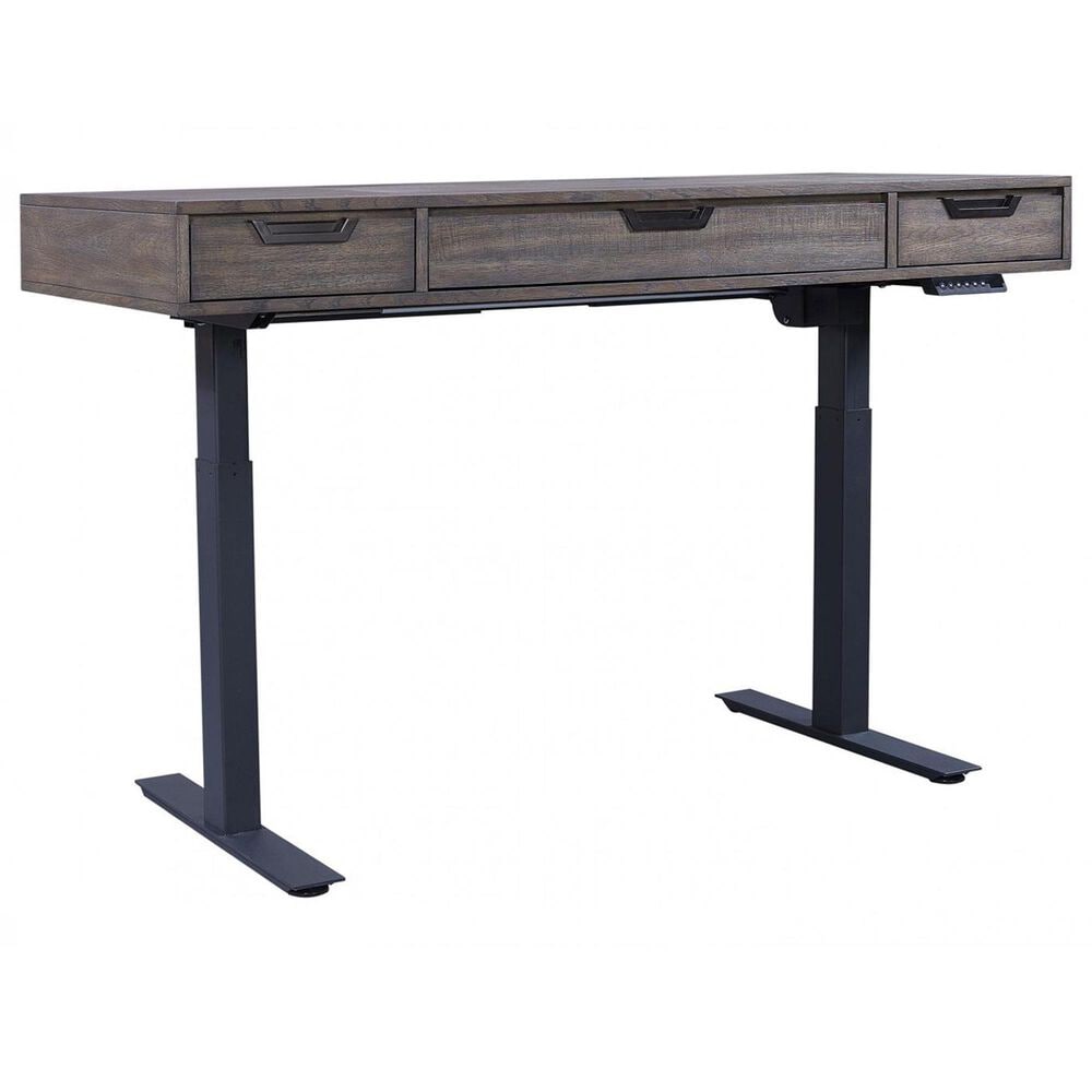 Riva Ridge Harper Point 60" Lift Desk in Fossil and Black, , large