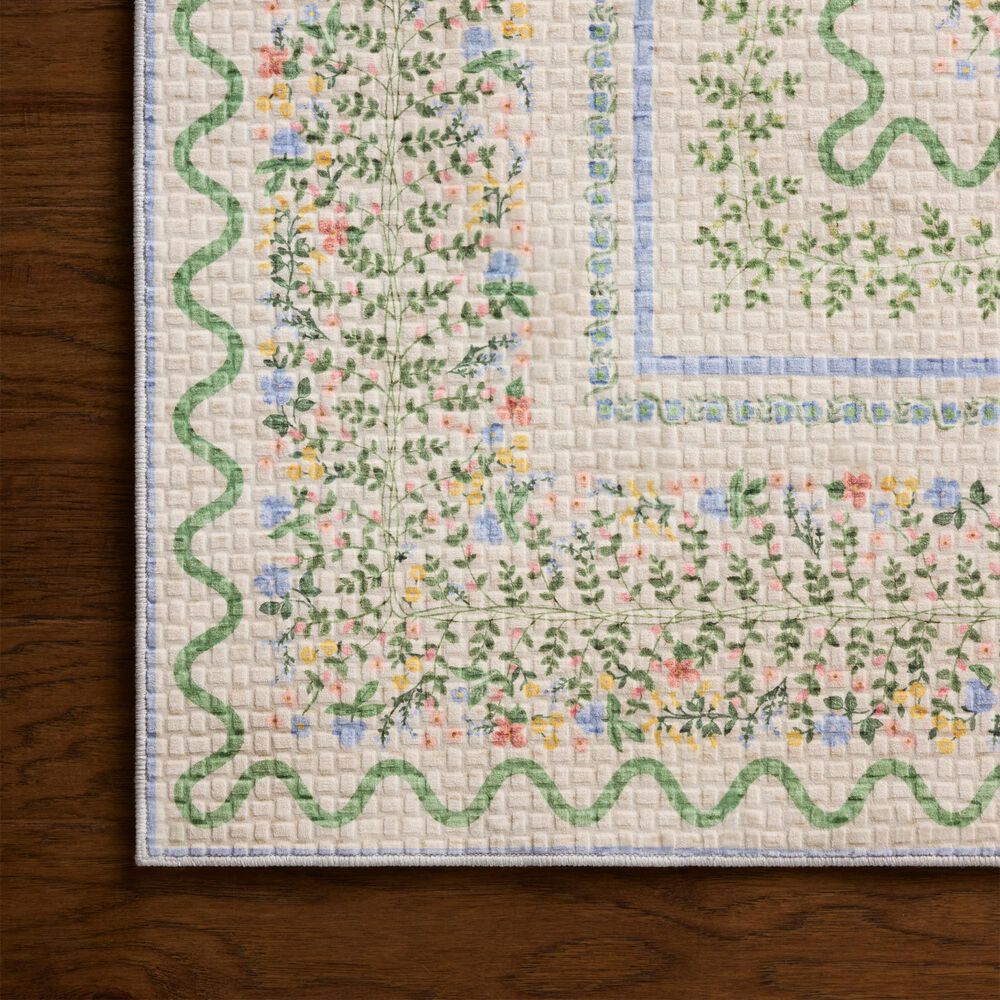 Rifle Paper Co. x Loloi Orchard Ivory and Multicolor 2'6" x 9'6" Runner, , large
