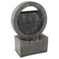 Timberlake Pure Garden Round LED Cascade Fountain in Stone Gray, , large