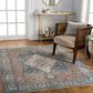 Surya Carlisle Oriental 5"3" x 7"9" Dark Blue, Light Sage, Dusty Pink, Cream and Medium Brown Area Rug, , large