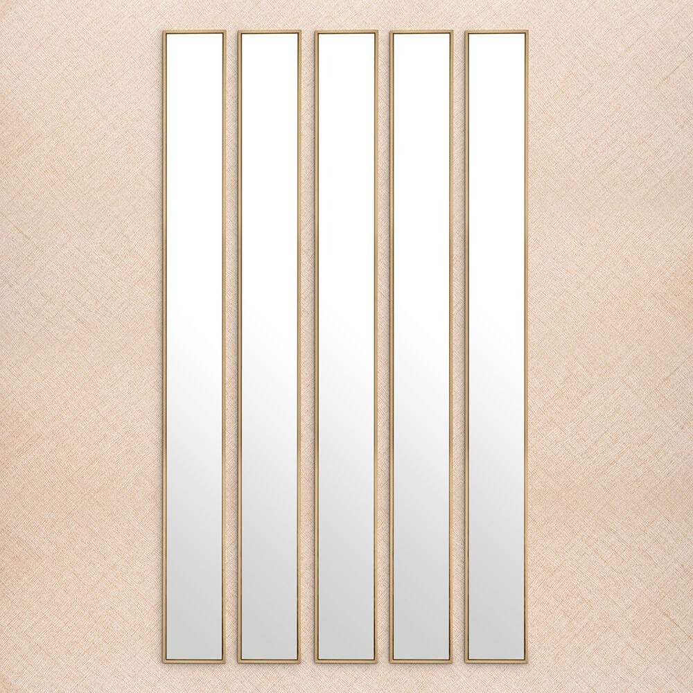 Eichholtz Redondo M Rectangle Wall Mirror in Brushed Brass, , large